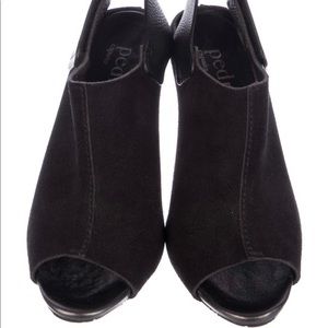 Pedro Garcia Suede Leather Slingback Pumps